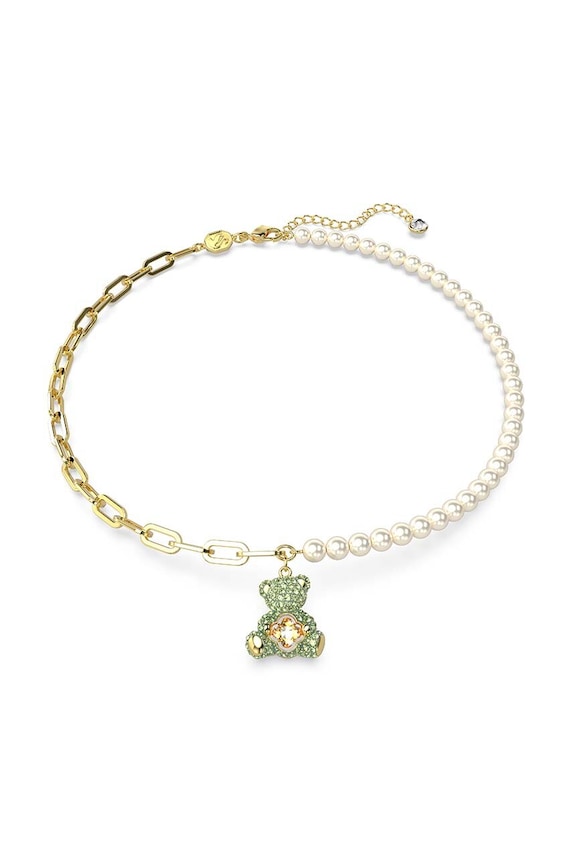 Swarovski naszyjnik TEDDY cyrkonia złoty 5669162