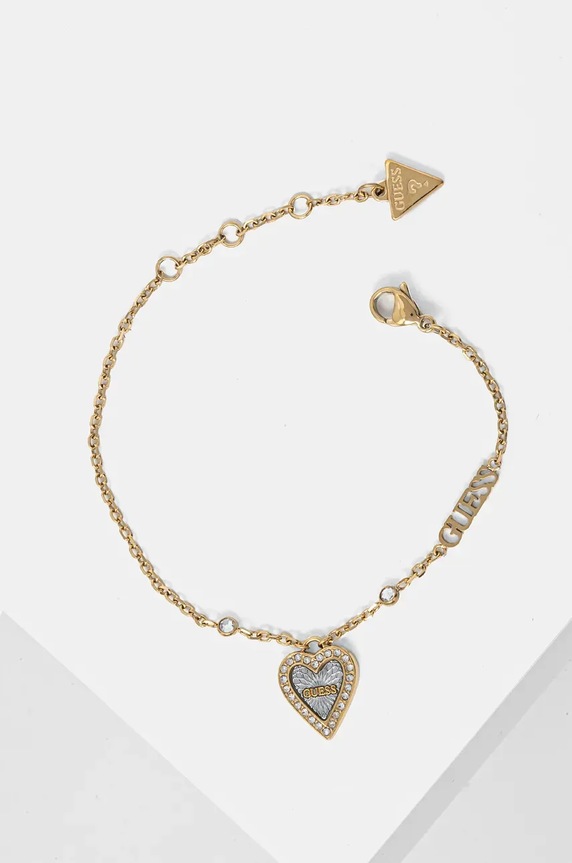 Guess bransoletka cyrkonia złoty JUBB03.242JW