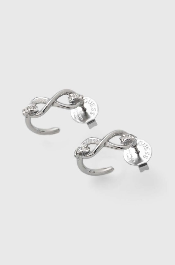 Σκουλαρίκια Guess ζιρκόνια ασημί JUBE03.272JW