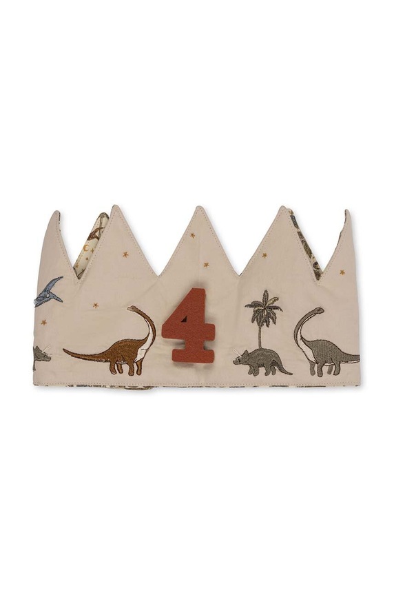 Konges Sløjd BIRTHDAY CROWN bež KS5915