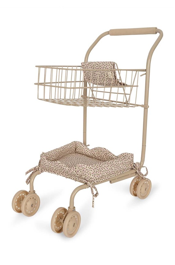 Количка за кукли Konges Sløjd SHOPPING CART да бежов KS6003