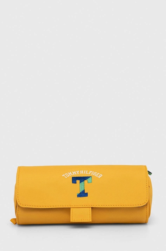 Tommy Hilfiger piórnik dziecięcy żółty AU0AU01755.9BYX