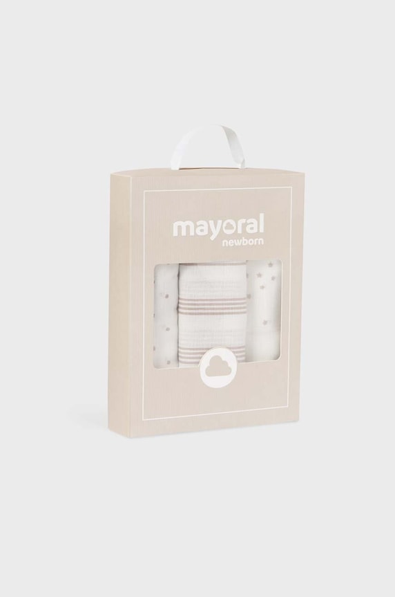 Băieți Mayoral Newborn scutec 3-pack 19323.1Q.Newborn.9BYX bej