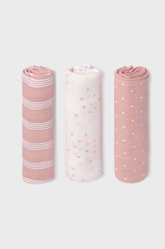Mayoral Newborn pieluszka niemowlęca 3-pack Produkt niemowlęcy różowy 19323.1Q.Newborn.9BYX