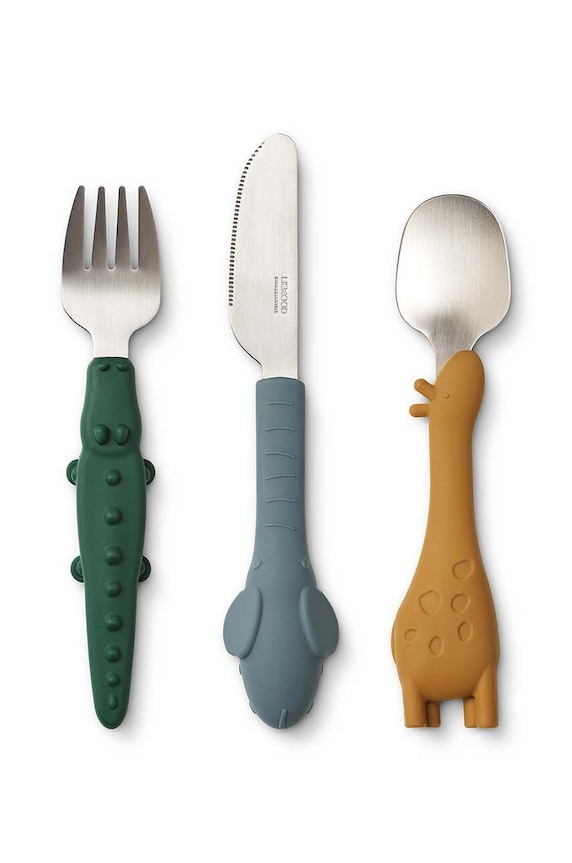 Liewood set de tacâmuri pentru bebeluși 3-pack 3-pack maro LW17402