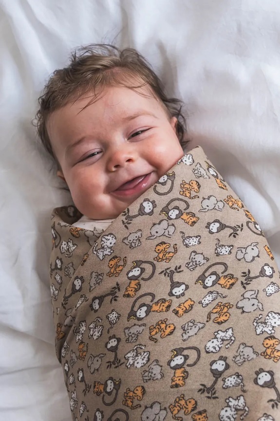 That's mine otulacz muślinowy Jana Muslin swaddle beżowy 028144