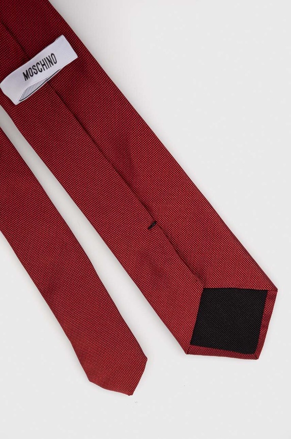 Moschino krawat jedwabny M5727.55061 czerwony SS26