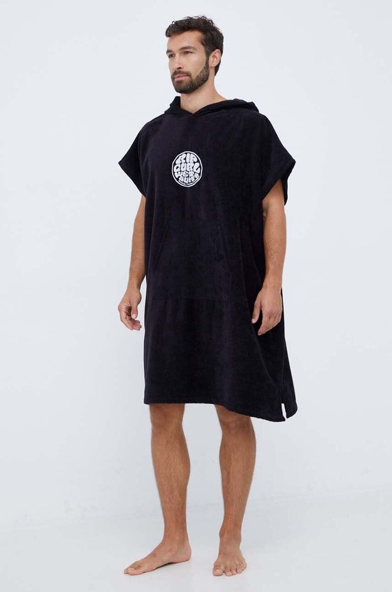 Βαμβακερή πετσέτα Rip Curl 00GMTO μαύρο AW25