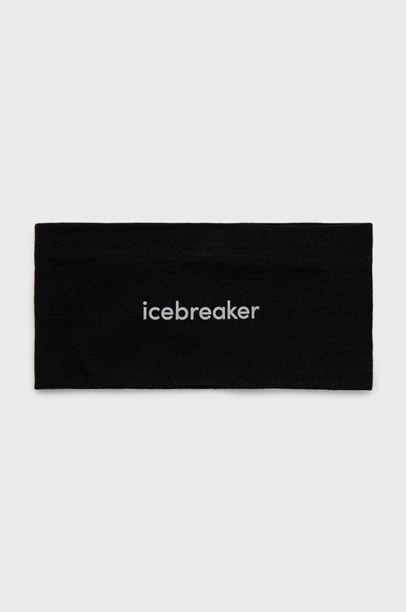 Icebreaker opaska na głowę Mer 200 Oasis Headband wełna czarny IB0A56SG0011