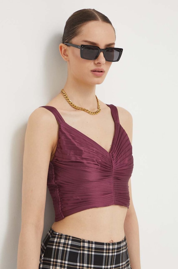 Top Abercrombie & Fitch slim ljubičasta KI140.3444.566