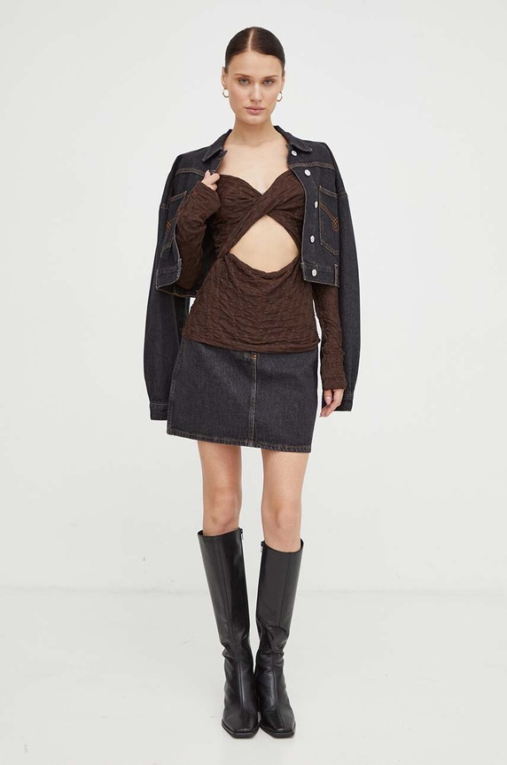 Bluza Résumé 18741032 smeđa AW23