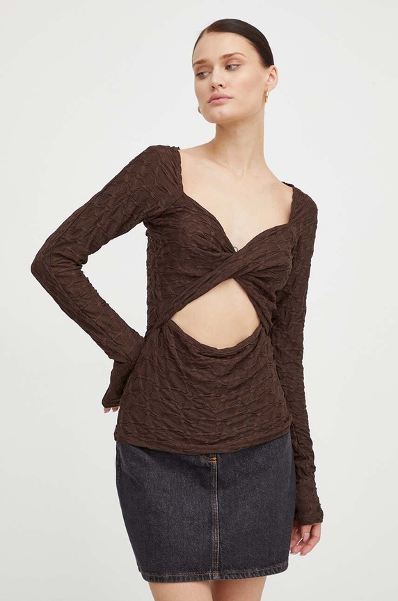 Bluza Résumé smeđa 18741032