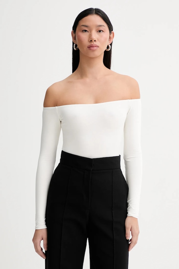 Saint Body body OFF SHOULDR BODYSUIT uni alb SB.318