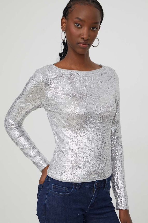 Abercrombie & Fitch bluza imprimeu gri KI140.3580.905