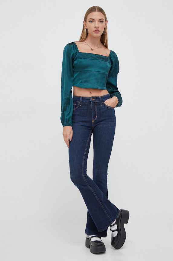 Hollister Co. bluza KI340.3204.300 verde AW23
