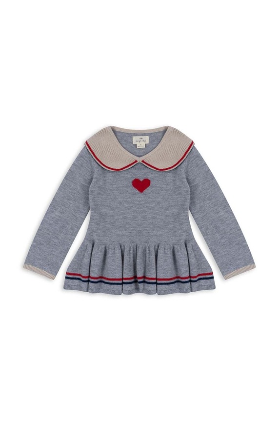 Konges Sløjd bluzka dziecięca KS6042 szary AW23