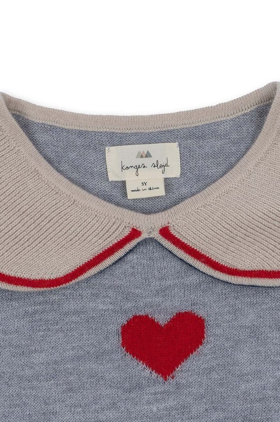 Konges Sløjd bluzka dziecięca szary KS6042