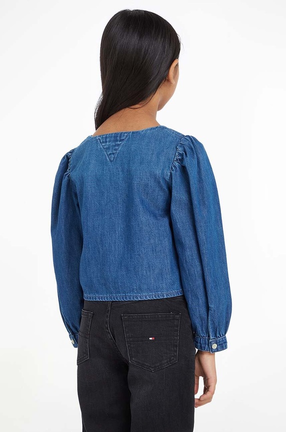 Dječja traper košulja Tommy Hilfiger KG0KG07618.128.176.9BYX