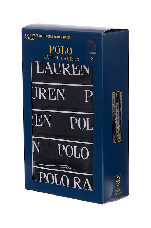 Polo Ralph Lauren bokserki dziecięce 5-pack 9P5014 czarny