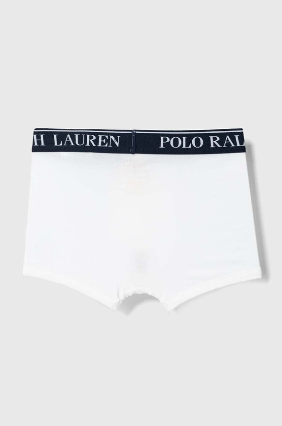 Chłopiec Polo Ralph Lauren bokserki dopasowane dziecięce bawełniane z elastanem 3-pack 9P5015 biały
