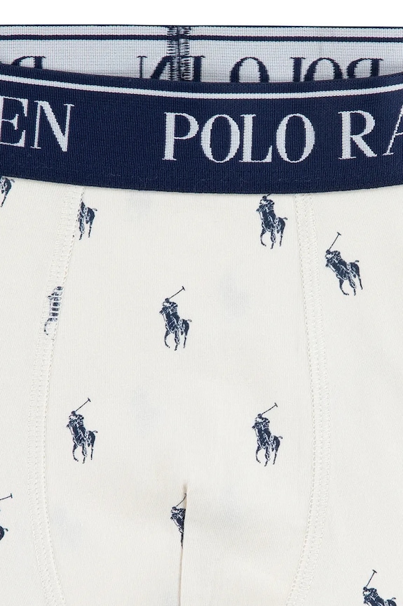 Băieți Polo Ralph Lauren boxeri mulați copii din bumbac cu elastan pachet de 3 9P5015 albastru