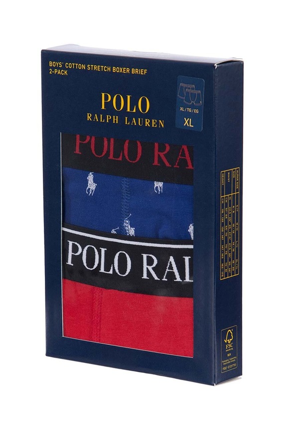 Dětské boxerky Polo Ralph Lauren 2-pack 9P5016 námořnická modř AA00