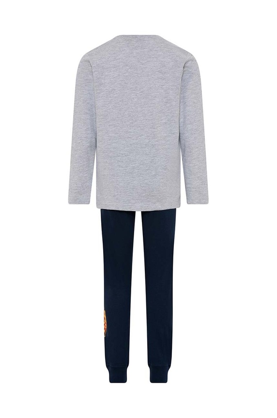 Lego piżama bawełniana dziecięca 12010992 szary AW23