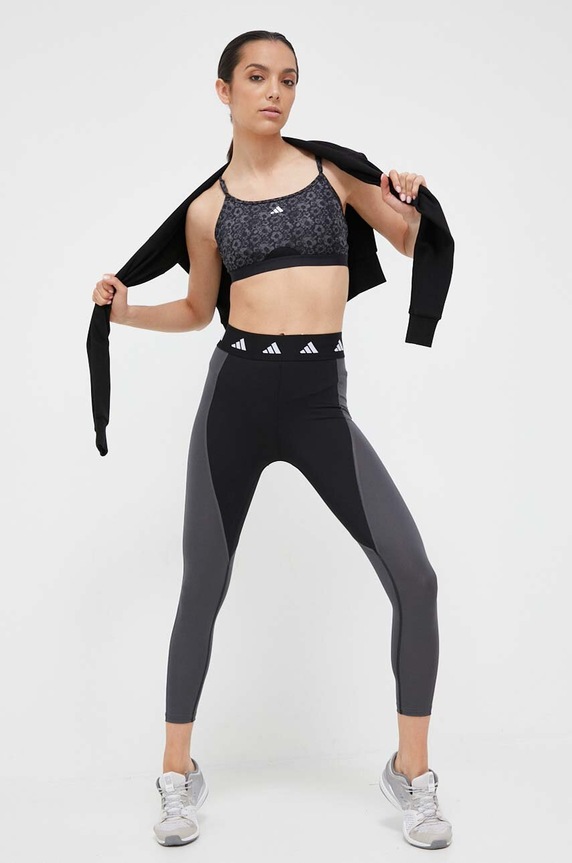 adidas Performance sutien sport Aeroreact HZ1530 negru AW23
