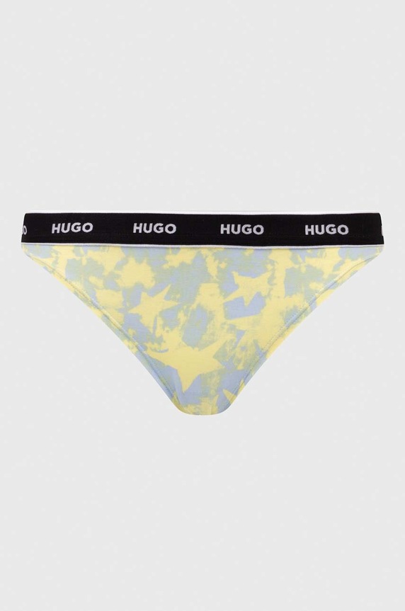 HUGO stringi 3-pack 50495870 żółty SS25