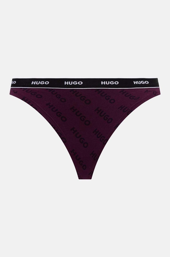 HUGO stringi 3-pack 50495870 czarny SS25