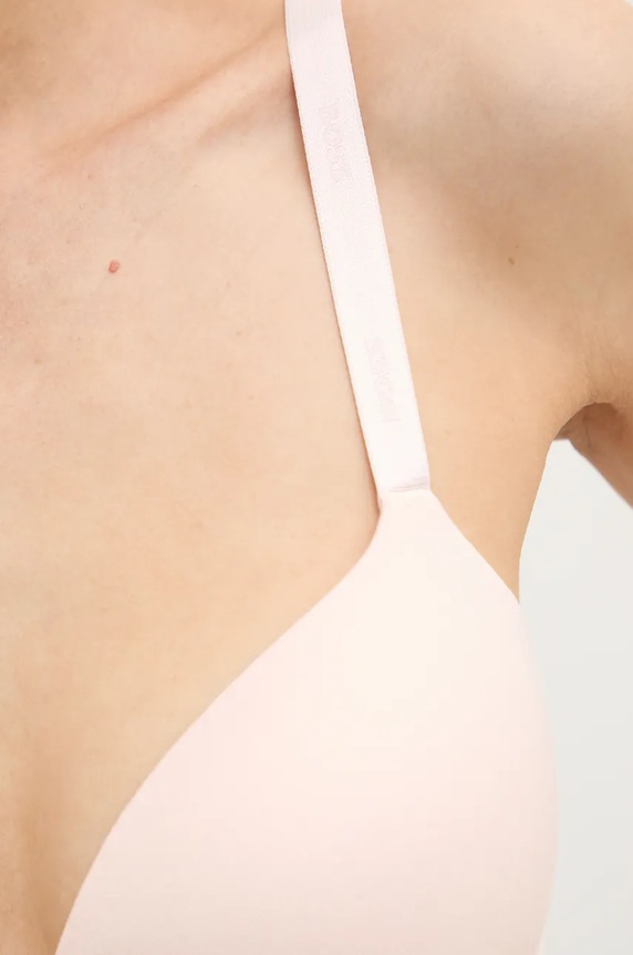 Îmbrăcăminte BOSS sutien cu vâscoză UNDERWIRE BRA CI 50502738 roz