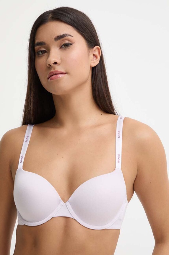 BOSS podprsenka s viskózou UNDERWIRE BRA CI jemně vyztužené fialová 50502738