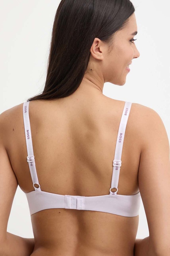 BOSS podprsenka s viskózou UNDERWIRE BRA CI 50502738 fialová AA00