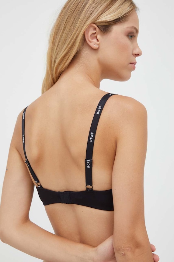 BOSS podprsenka s viskózou UNDERWIRE BRA CI 50502738 čierna AA00