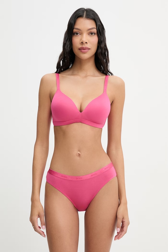 BOSS trojuholníková podprsenka s viskózou TRIANGLE PADDED CI 50502739 ružová AA00