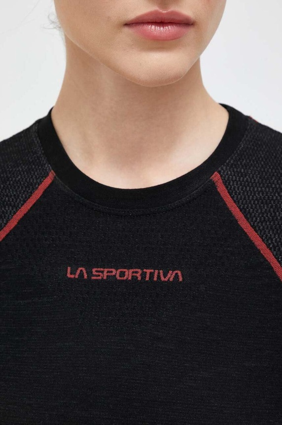 LA Sportiva funkcionális hosszú ujjú ing Wool40 Aero ZASB005 fekete
