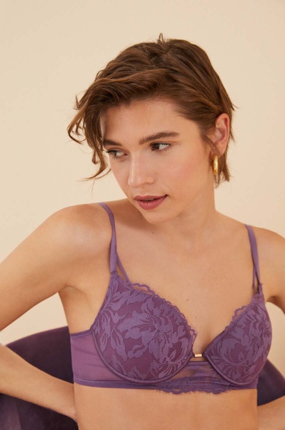 Σουτιέν women'secret SENSE 2 ύφασμα μωβ 7916321.320.322