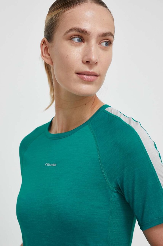 Odzież Icebreaker t-shirt funkcyjny 125 ZoneKnit IB0A56H88591 turkusowy