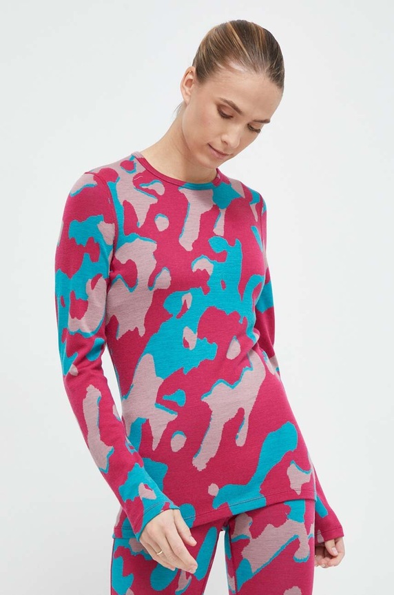 Icebreaker longsleeve funkcyjny Merino 260 Vertex Planet friendly różowy IB0A56UP9831