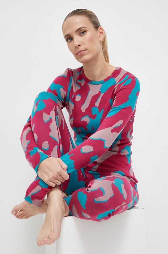 Icebreaker longsleeve funkcyjny Merino 260 Vertex IB0A56UP9831 różowy AW23