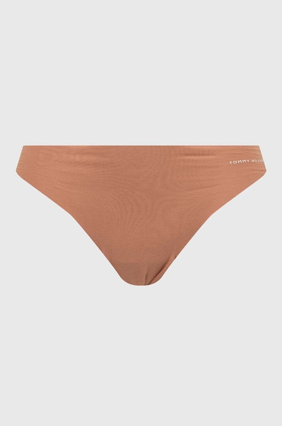 Odjeća Tommy Hilfiger gaćice za žene od pamuka s elastanom 3-pack UW0UW03871 bež