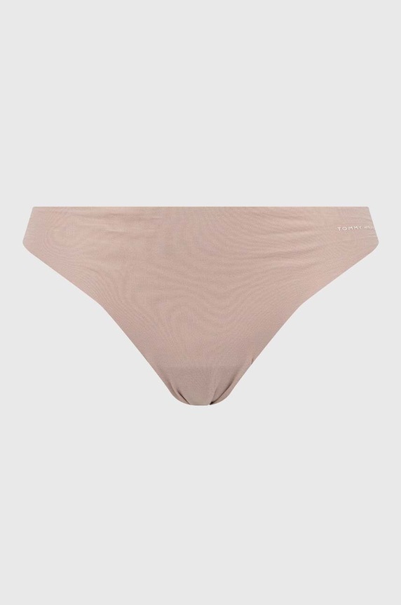 Tommy Hilfiger gaćice za žene od pamuka s elastanom 3-pack bež UW0UW03871