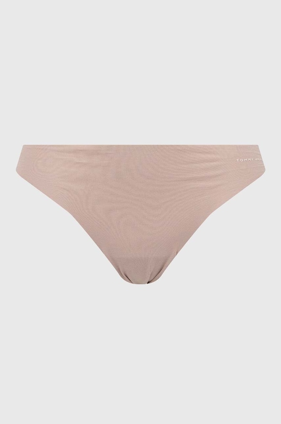 Tommy Hilfiger gaćice za žene od pamuka s elastanom 3-pack bež UW0UW03871