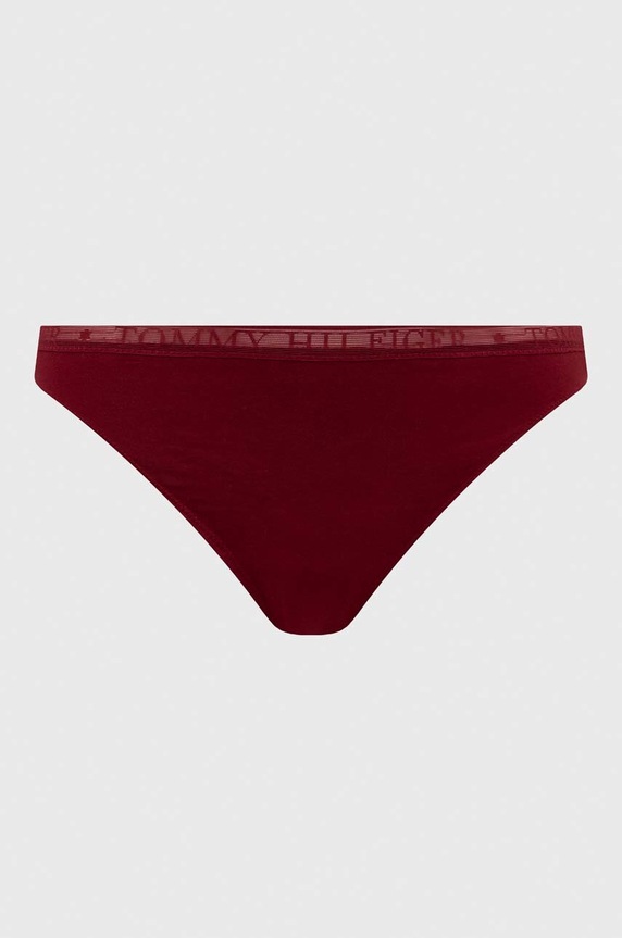 Tangá Tommy Hilfiger 3-pak UW0UW04890 burgundské AA00