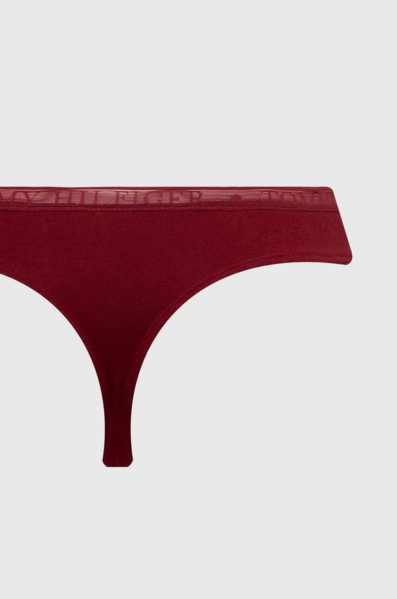 Tangá Tommy Hilfiger 3-pak UW0UW04890 burgundské