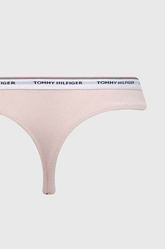 Tommy Hilfiger stringi 3-pack UW0UW04894 różowy