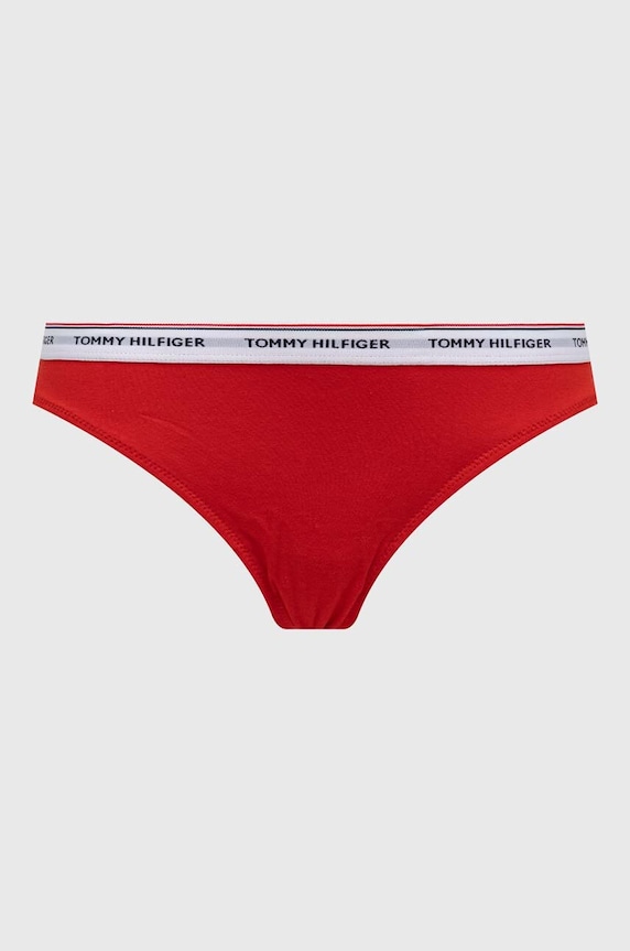 Tanga Tommy Hilfiger 3-pack UW0UW04894 červená AW24