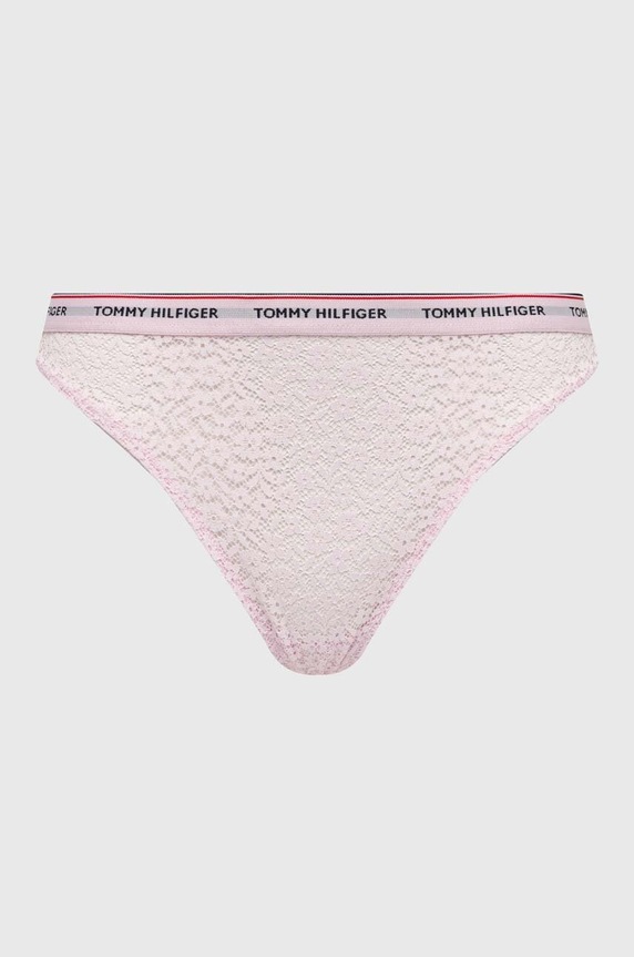 Odzież Tommy Hilfiger stringi 3-pack UW0UW04896 czerwony