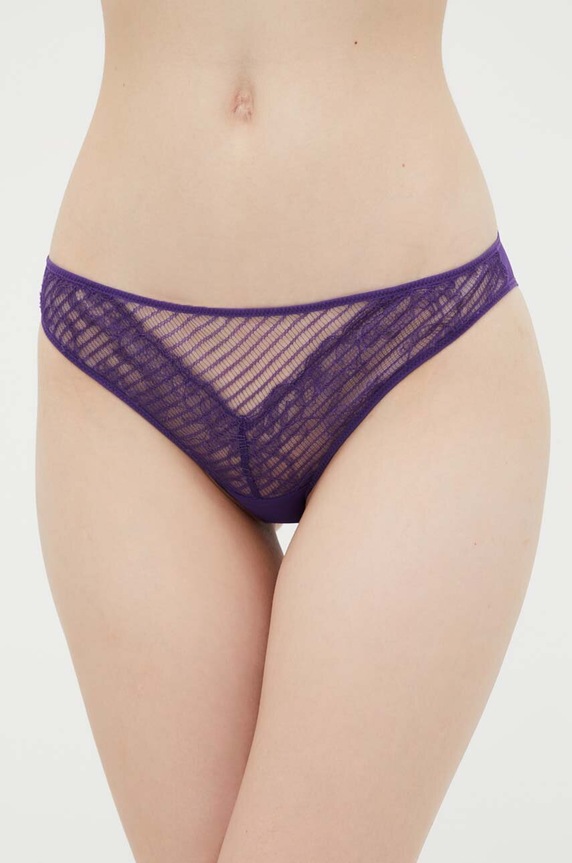 Gaćice Chantelle X pletivo ljubičasta C09F60.026