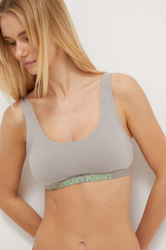 Odzież Calvin Klein Underwear biustonosz 000QF7400E szary